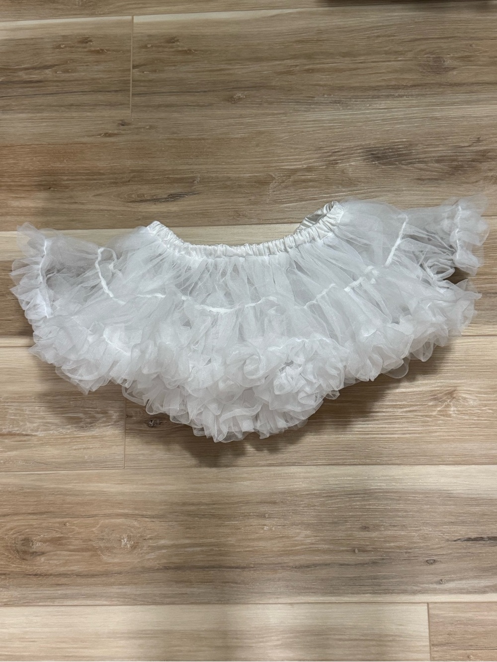 White Fluffy Crinoline Petticoat Tutu Costume Skirt - One Size